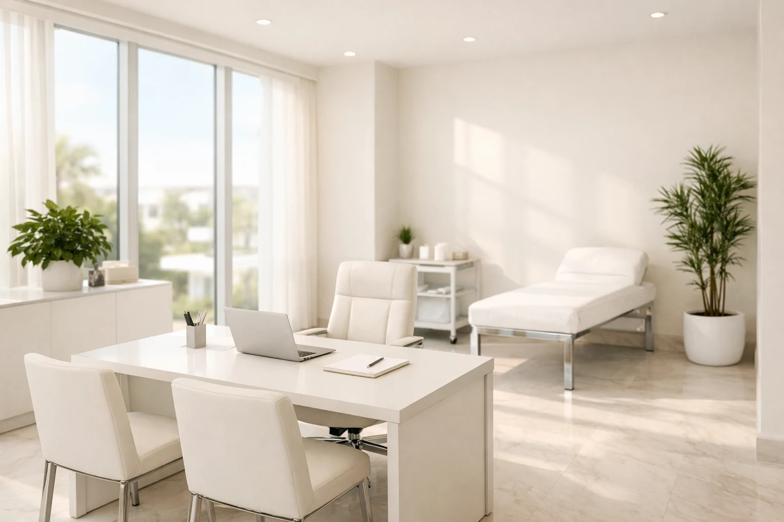 Modern private clinic consultation room representing Lotus Health Travel's partner facilities in Antalya